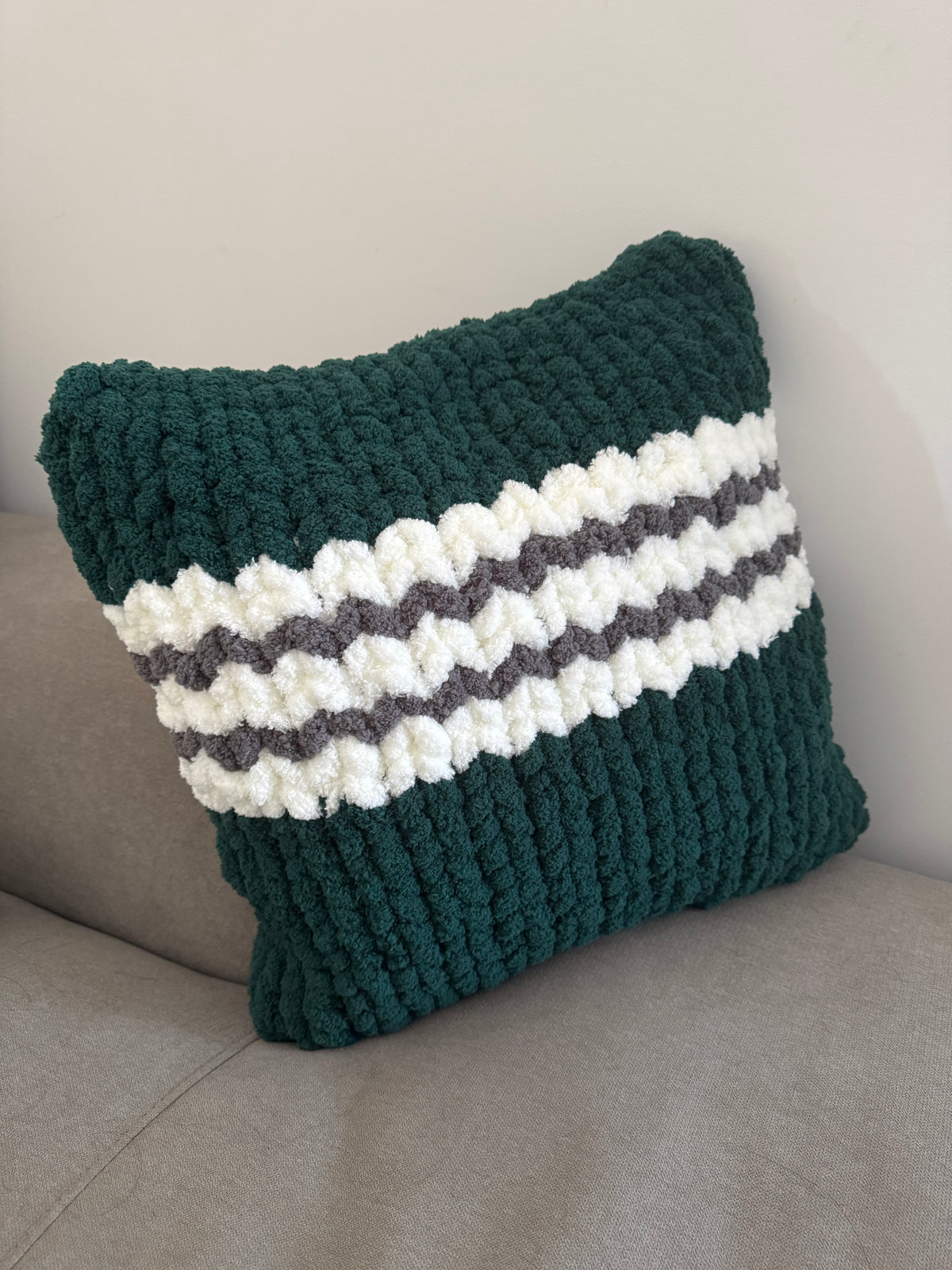 Custom Chunky Knit Pillow